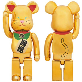 Bearbrick Maneki-Neko Gold Metallic V.2 1000%