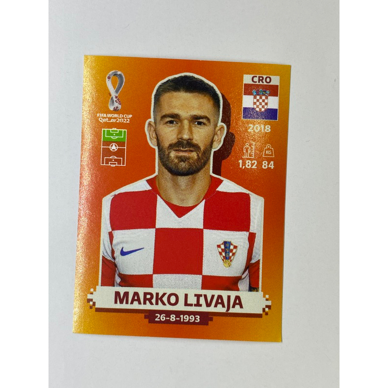 สติ๊กเกอร์สะสม-marko-livaja-ฟุตบอลโลก-worldcup-2022-croatia-ของสะสมทีมฟุตบอล-โครเอเชีย