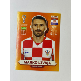 สติ๊กเกอร์สะสม Marko Livaja ฟุตบอลโลก Worldcup 2022 Croatia ของสะสมทีมฟุตบอล โครเอเชีย