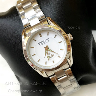 นาฬิกา America Eagle (7004-015)⌚ถูกออกแบบมาอย่างเรียบหรู ดูดี มีสไตล์ หน้าปัดดีไซต์สวย ทันสมัย ช่างทองจิวเวลรี่