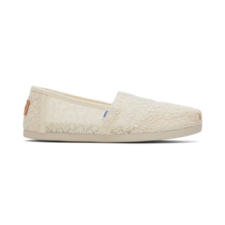 โปรโมชั่น : TOMS รองเท้าลำลองผู้หญิง สลิปออน รุ่น Alpargata Natural Posy Lace CA รองเท้าลิขสิทธิ์แท้