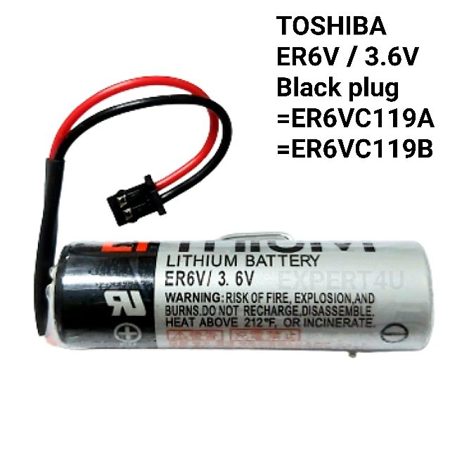 ER6VC11A / ER6V 3.6V PLC Battery ปลั๊กดำ / ของแท้ ของใหม่ สต๊อกเยอะ/ออก ...