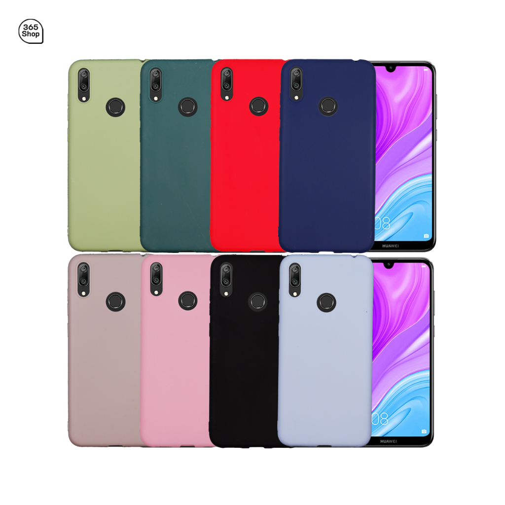 Custodia HULLIN Per Huawei Y7 2019 / Y7 Pro / Y7 Prime / Y7S - Silicone Colorato Erba Viola - Foto 6