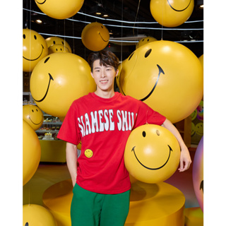 Absolute Siam Store x Smiley - Siamese Smile Mini Smiley T-shirt Red