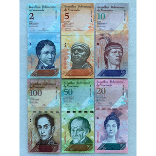 ธนบัตรของประเทศเวเนซุเอลา ยกชุด6ใบ ปี2008 UNC
