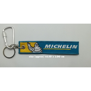 พวงกุญแจผ้า Michelin รถยนต์ รถกระบะ รถมอเตอร์ไซต์ งานปักสวยๆ สีสันสวยงาม ใช้งานง่าย เหมาะกับทุกเพศทุกวัย
