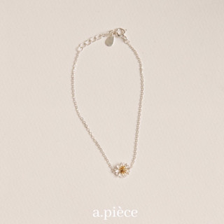 (โค้ด X8SFXJ ลด 20%) A.piece  กำไลเงินแท้ [all silver 925] daisy bracelet (118)