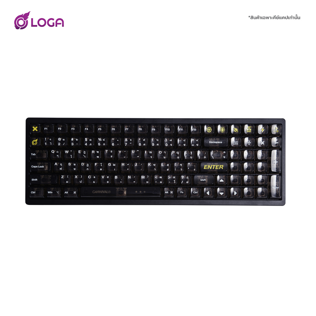 loga-crystal-series-132-keys-clear-keycap-set-eng-th