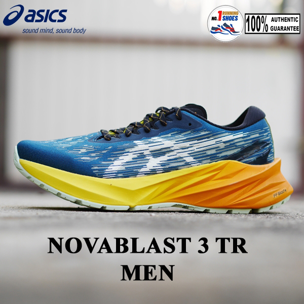 [ NEW] Asics รุ่น Novablast 3 TR 1011B568-750 สี Nature bathing/ golden ...