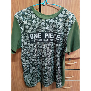 เสื้อการ์ตูน อินิเมะ One Piece วันพีช สีเขียว เบอร์ L