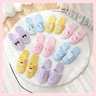 รองเท้า slipper รองเท้าใส่ในบ้าน ลายการ์ตูน sanrio (คุโรมิ / ชินนามอน / มายเมโลดี้ / Pocchaco / Little Twin Stars)