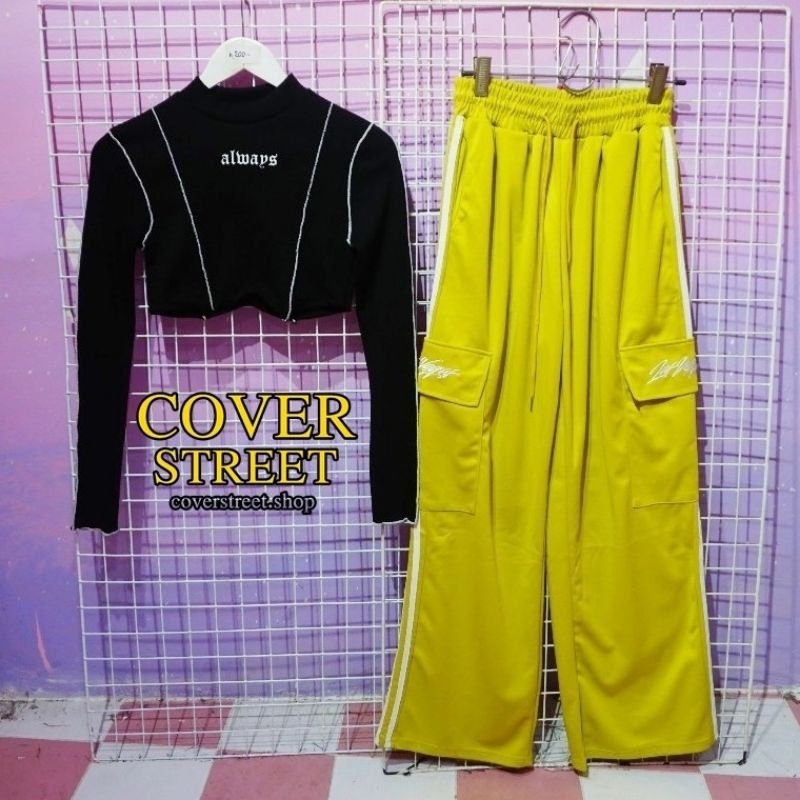 coverstreet-พร้อมส่งจากไทย-ชุดเต้น-ชุดเต้นโคฟ-ชุดเต้นcover-ชุดสตรีท-ชุดเต้นเกาหลี-ชุดเต้นสีดำ-ชุดเต้นblackpink