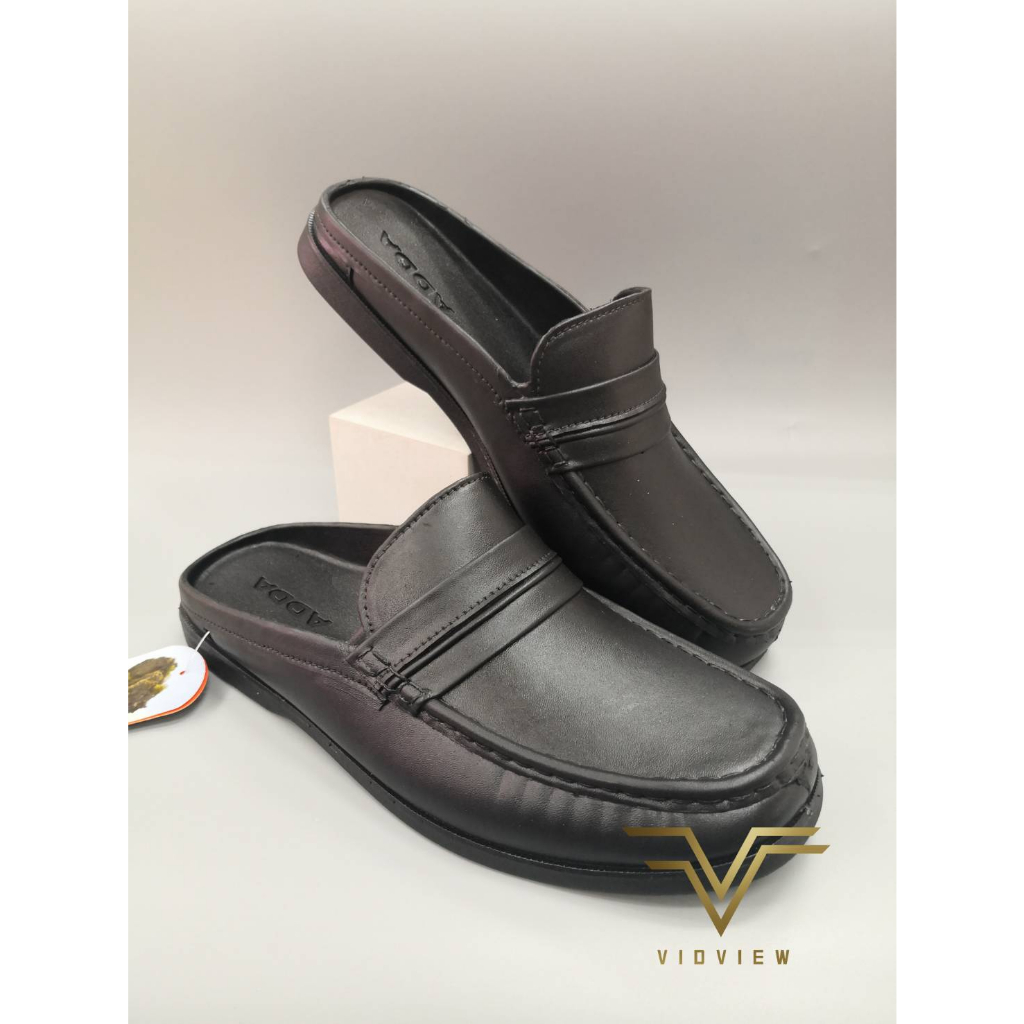 ภาพสินค้าVIDVIEW  ลดสนั่น  รองเท้าทำงานชาย Adda 15601 รองเท้าลำลอง เปิดส้น ไซส์ 40-44 รองเท้าผู้ชาย รองเท้าสีดำ จากร้าน vidview39 บน Shopee ภาพที่ 4