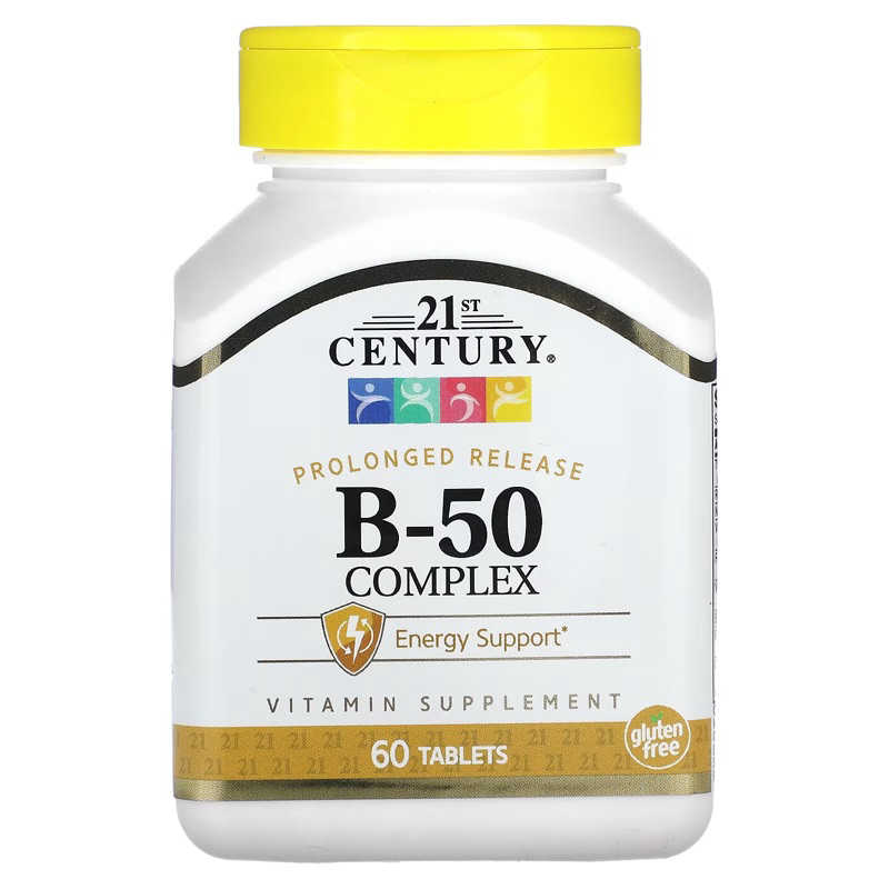 วิตามินบีรวม 21st Century Vitamin B100 Complex (B100), B50 Complex