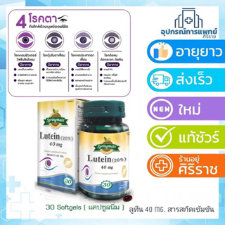 ภาพหน้าปกสินค้าLutein 40 mgลูทีน 40 มก springmate บำรุงสายตา Lutein 40 mg สารสกัดจากดอกดาวเรืองเข้มข้น บำรุงสายตา บรรจุ 30 เม็ด ที่เกี่ยวข้อง