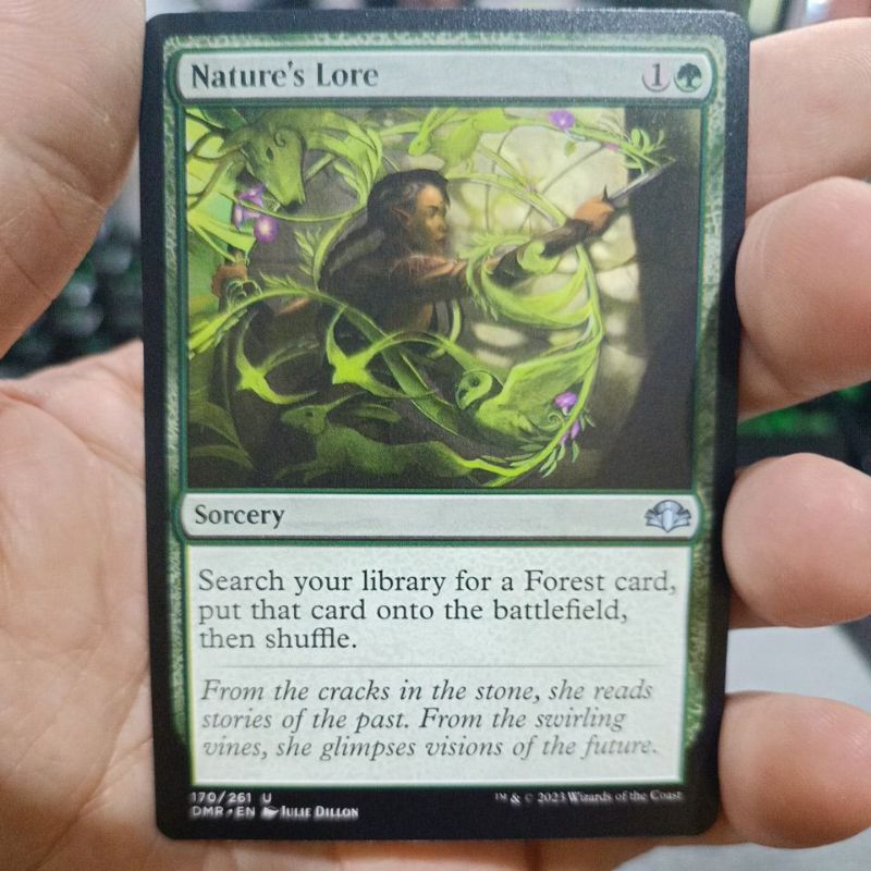 Nature's Lore MTG Single Card Dominaria Remastered Shopee Thailand