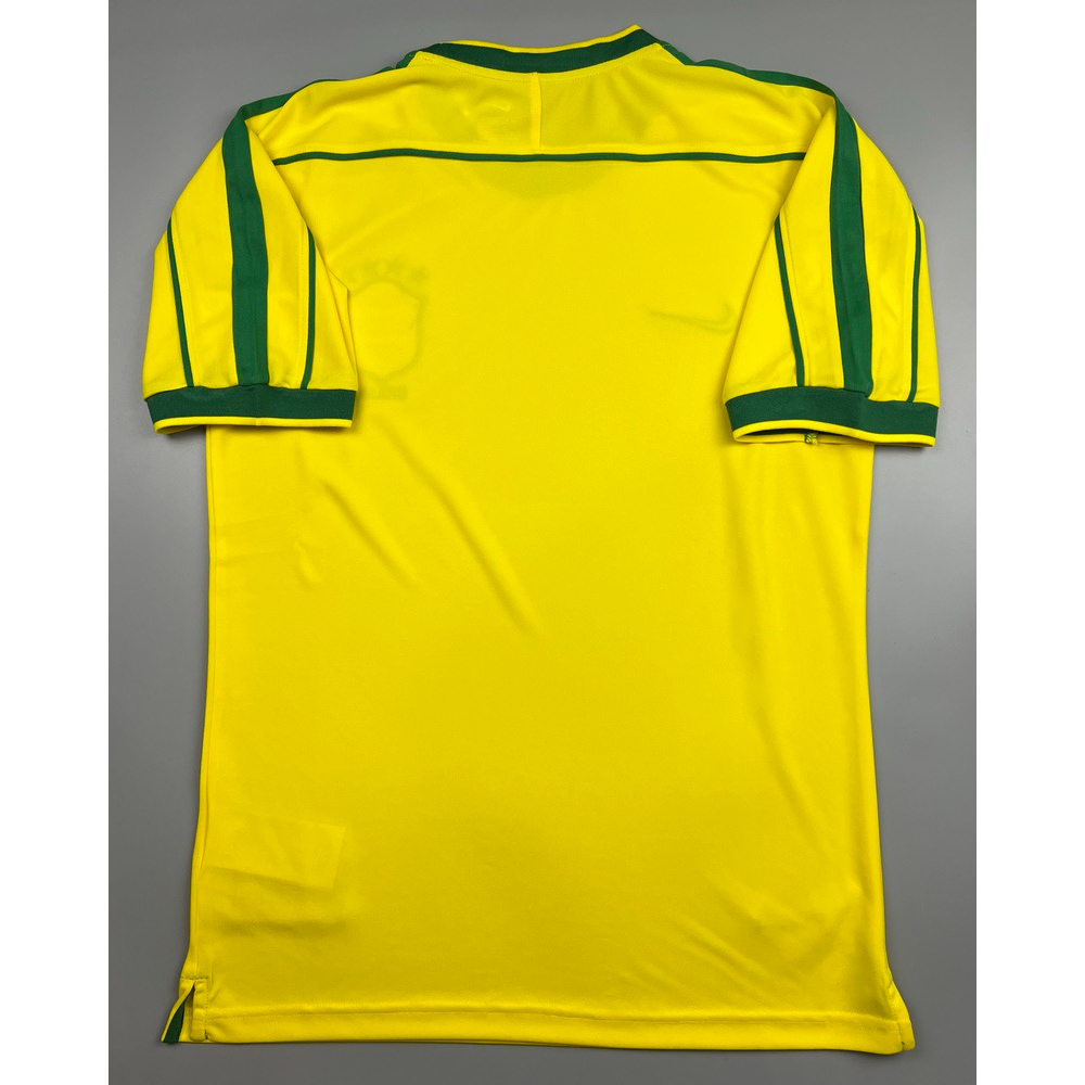 เสื้อบอล-ย้อนยุค-ทีมชาติ-บราซิล-1998-เหย้า-retro-brazil-home-เรโทร-คลาสสิค