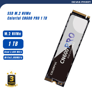 COLORFUL SSD CN600 PRO ขนาด 1TB (M.2 NVMe 3400/3100 MB/s) รับประกัน 3 ปี โดย Devas IPASON