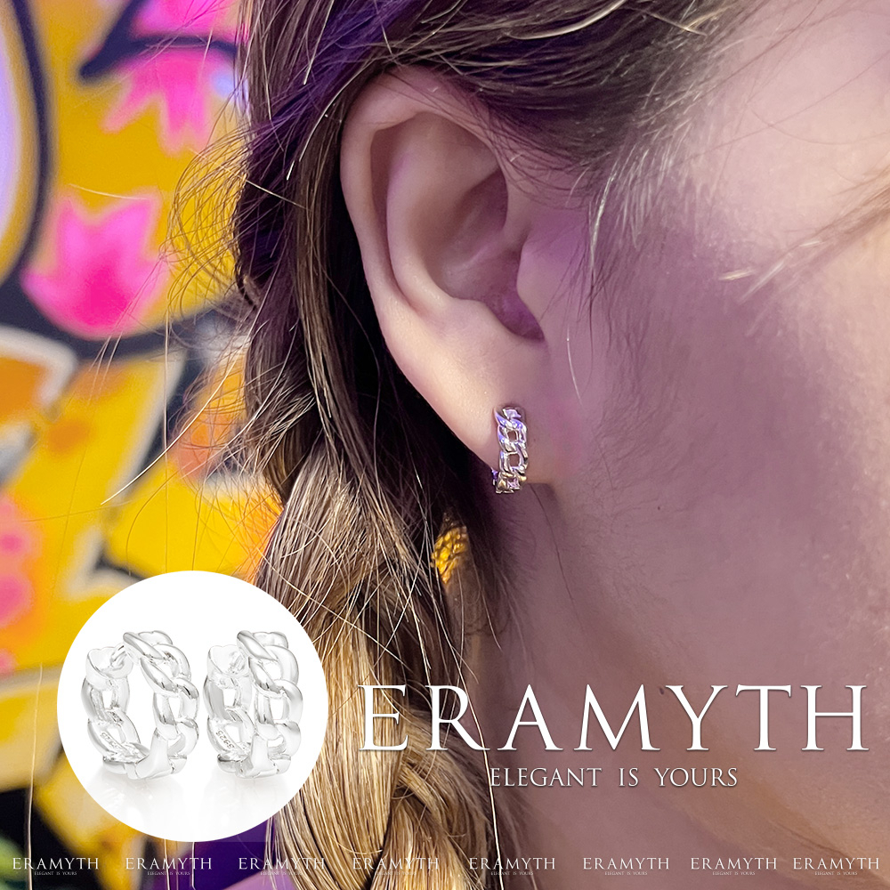 eramyth-jewelry-ต่างหูห่วง-โซ่-เงินแท้-92-5-งานเงินเกลี้ยง-em-0067-พร้อมส่ง