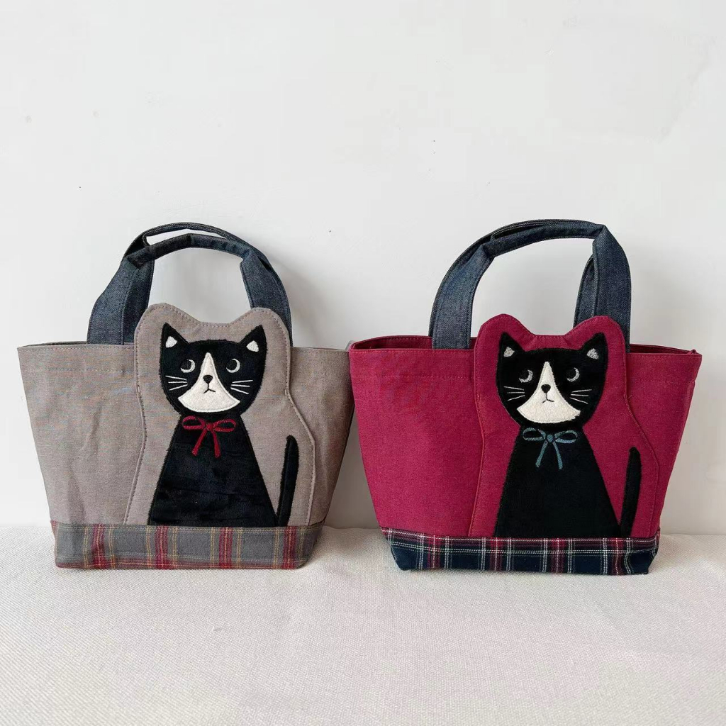 กระเป๋าผ้า-แมวใส่แว่นเกร๋ๆ-พร้อมส่ง-กระเป๋าผ้า