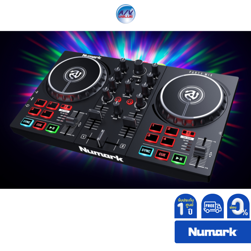 party-mix-ii-dj-controller-with-built-in-light-show-ผ่อน-0