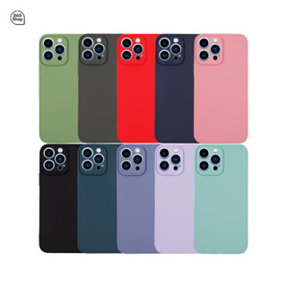 เคส สำหรับ iPhone 13 Pro เคสซิลิโคนนิ่ม กันกล้อง สีพาสเทล TPU หนา