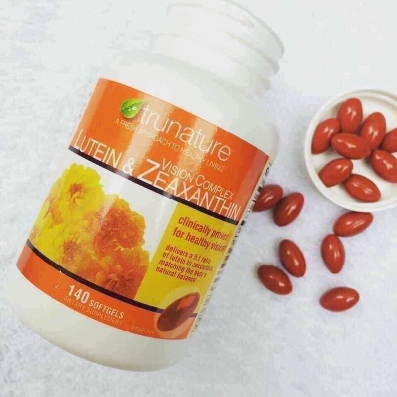 แพคเกจใหม่!!บำรุงสายตา Lutein & Zeaxanthin ยี่ห้อ trunature Vision Complex  140เม็ด จากอเมริกา