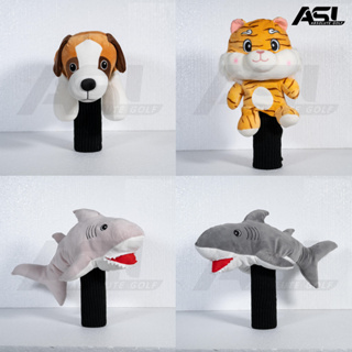 ANIMALS GOLF HEAD COVER FOR DRIVER ครอบตุ๊กตา สำหรับใส่หัวไม้กอล์ฟ หมา เสือ ฉลาม ไดโนเสาร์