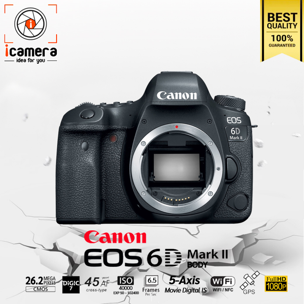 ภาพหน้าปกสินค้าผ่อน 0%** Canon Camera EOS 6D Mark 2  - รับประกันร้าน icamera 1ปี