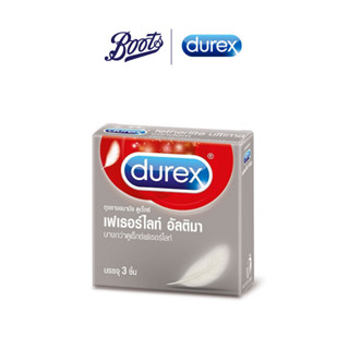 ภาพหน้าปกสินค้าDurex ถุงยางอนามัยดูเร็กซ์ เฟเธอร์ไลท์ อัลติมา (3 ชิ้น) ที่เกี่ยวข้อง