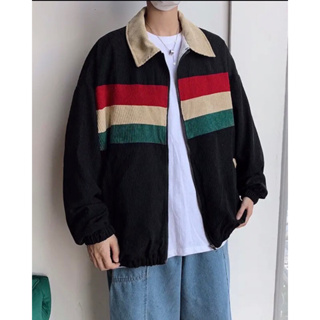เสื้อแจ็คเก็ต ผ้าลูกฟูก กันหนาว สไตล์เกาหลี ผ้าหนาวใส่สบาย 10SW012050