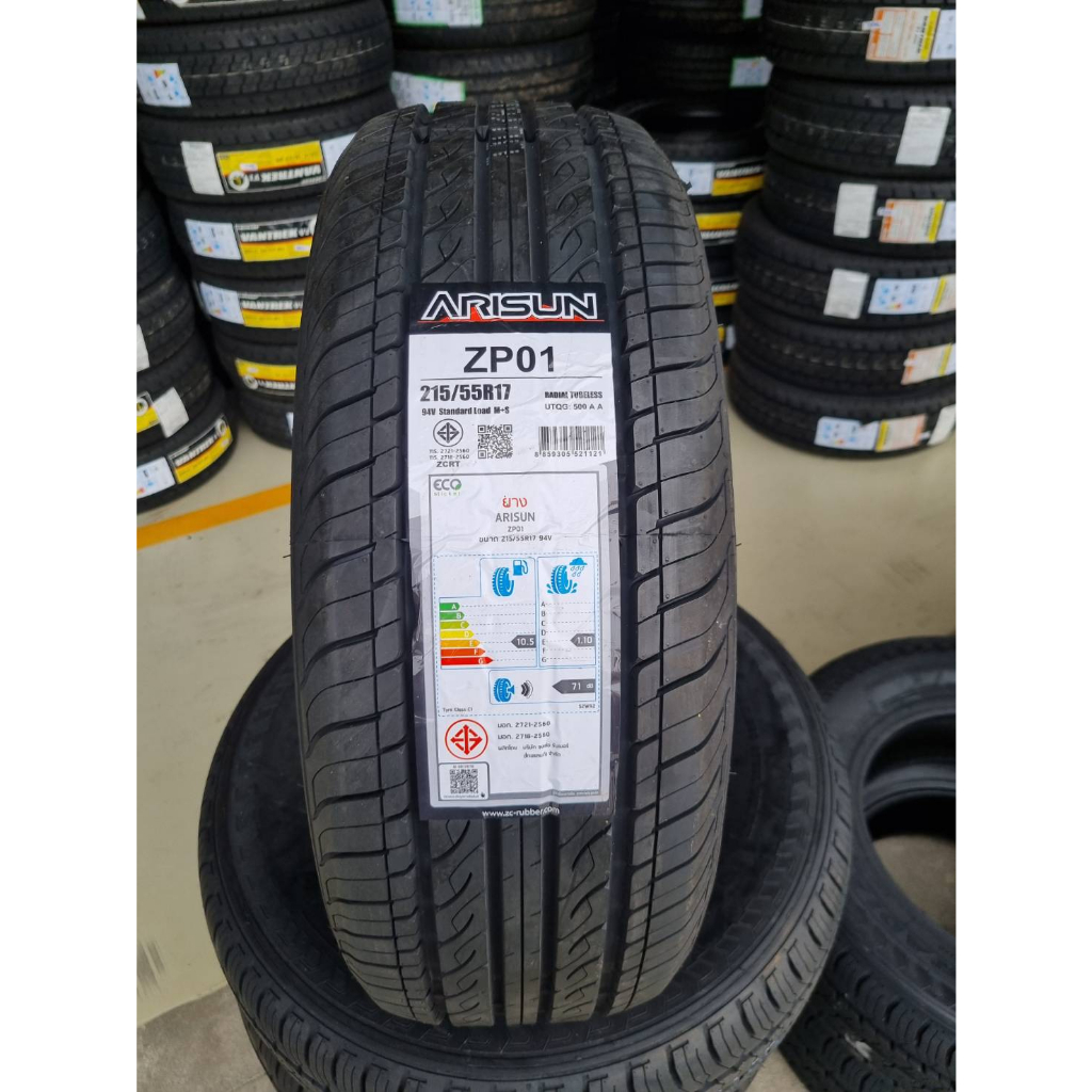 ARISUN (ยางสัญชาติไทย) 245/45R18 (ล้อขอบ18) รุ่น ZP01 4 เส้น (ยางใหม่กร ...