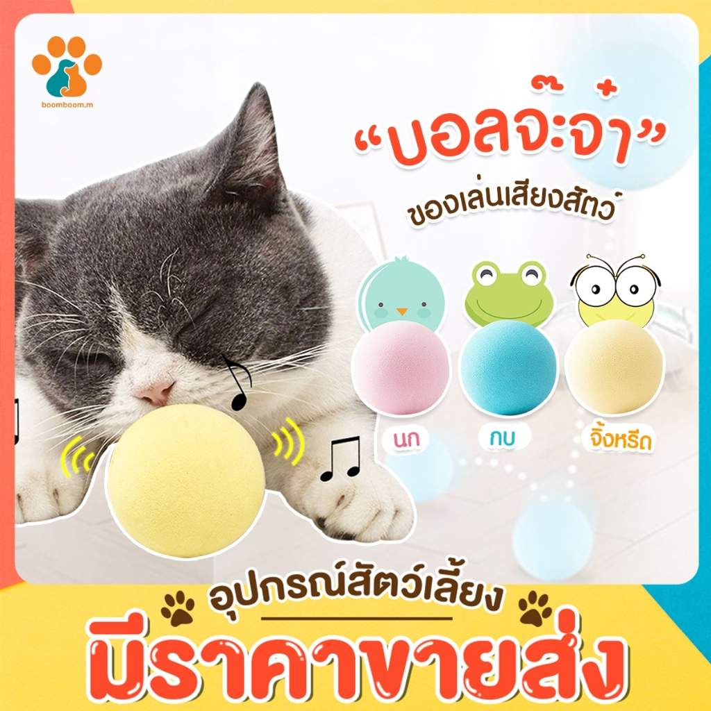 boomboom-ของเล่นแมว-ของเล่นสัตว์เลี้ยง-ของเล่นแมวตลก-ทำเสียงสัตว์ได้-ใส่หญ้าชนิดหนึ่งได้