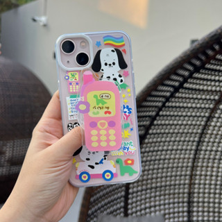 พร้อมส่งในไทย💘 เคสโทรศัพท์ เคส เคสมือถือ เคส หมาจุด+ไอริงมือถือTPU-C272