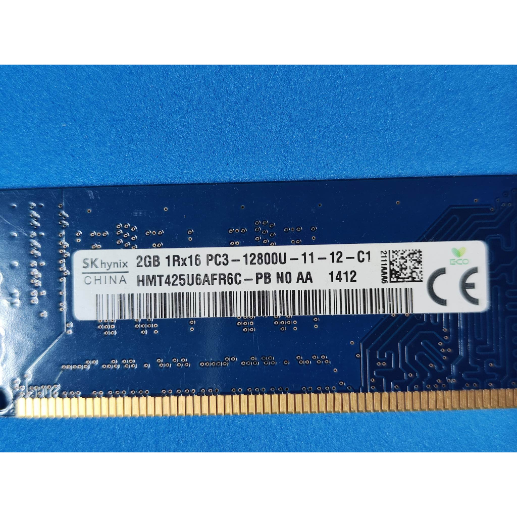 PC Memory DDR3 SK Hynix 2GB 1Rx16 PC3 12800U HMT425U6AFR6C-PB | Shopee ...