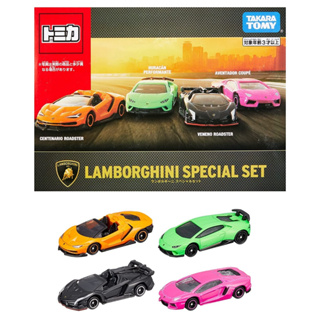 TOMICA LAMBORGHINI SPECIAL SET    4 items Gift set Centenario Roadstar    Huracan Performante    Veneno Roadstar    Aventador Coupe (japan products)