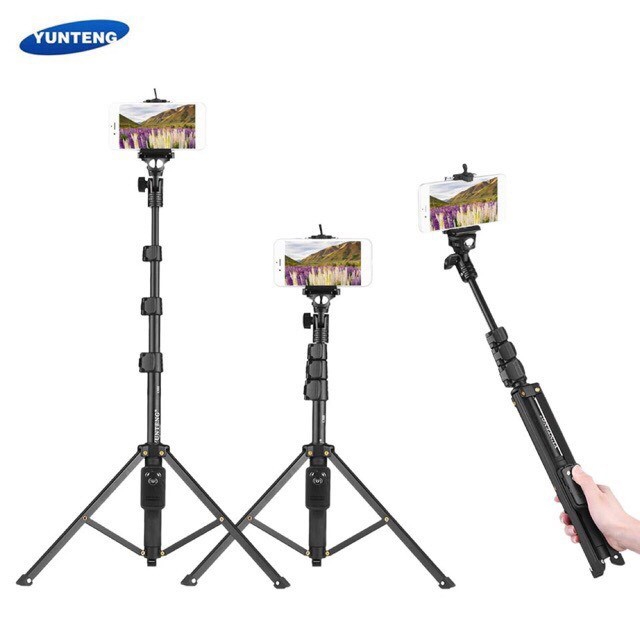 yunteng-รุ่น-yt-1388-selfie-stick-ไม้เซลฟี่-บวกขาตั้ง-ยึดได้-พร้อมรีโหมดบลูทธู-พร้อมส่ง-310166