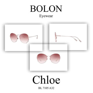 แท้ แว่นกันแดด มี2สี ไล่สี BOLON Chloe Gradient Irregular Ladies Sunglasses