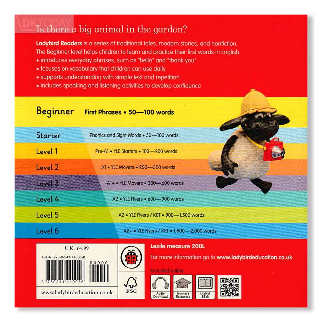 dktoday-หนังสือ-ladybird-readers-beginner-who-is-in-the-garden-with-code