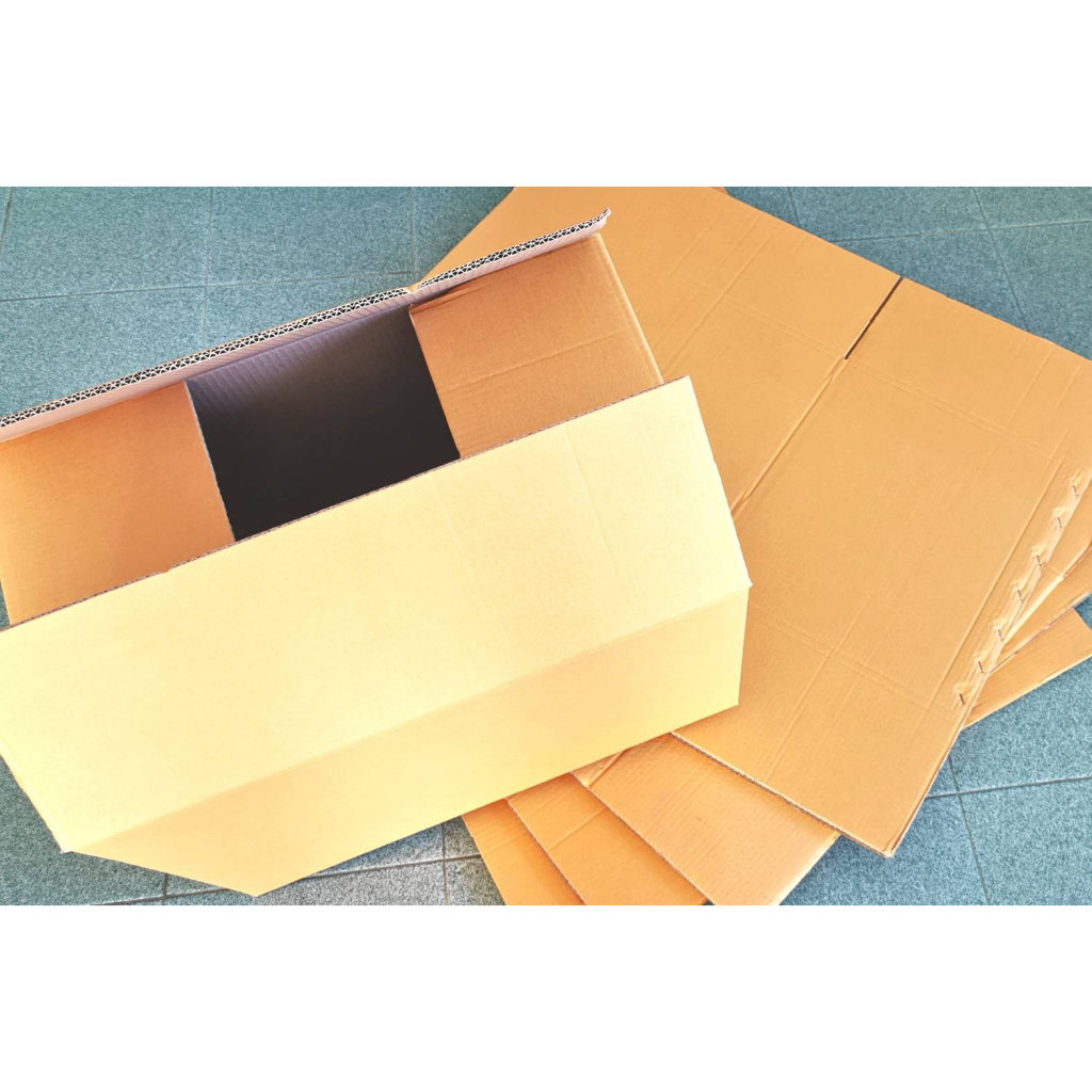 กล่องเรียบ-กล่องลูกฟูก-กล่องใหญ่-ลังกระดาษ-เก็บของ-กล่องใหม่-xl-กล่องขนย้าย-ลังลูกฟูก-กล่องหนา-มือ1-คุ้ม-บ้านกระดาษ