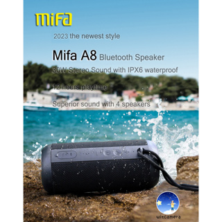 สินค้า 2023 the newest style Mifa A8 Bluetooth Speaker 30W Stereo Sound with IPX6 waterproof 12 hours playtime superior sound