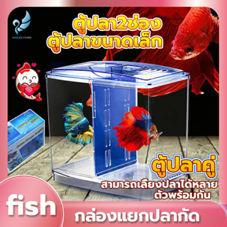 Angels Store กล่องแยกปลา​ ตู้ปลาปลากัด กล่องสำหรับเพาะเพาะพันธุ์ปลา การฟักตัว กล่องแยกปลากัด ตู้ปลาคู่ ตู้ปลา MINI