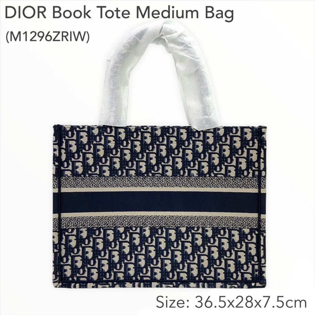 dior-medium-book-tote-bag-ของแท้-100-ส่งฟรี