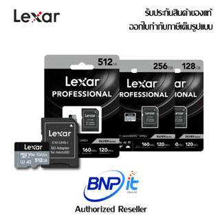 Lexar Professional 1066x microSDXC™ UHS-I Card SILVER Series up to 160MB/s read, up to 120MB/s write Warranty 10 Years