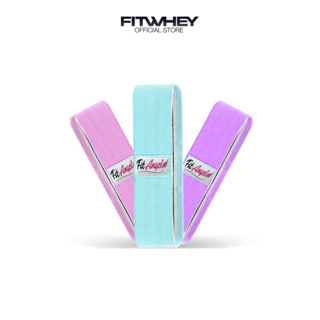 FITWHEY FIT ANGEL RESISTANCE BAND SET สายผ้าสำหรับออกกำลังกาย เพิ่มความแข็งแรงของกล้ามเนื้อ พกพาง่าย ระบายอากาศดี