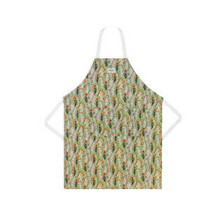 Cath Kidston Easy Adjust Apron Paper Pansies Green