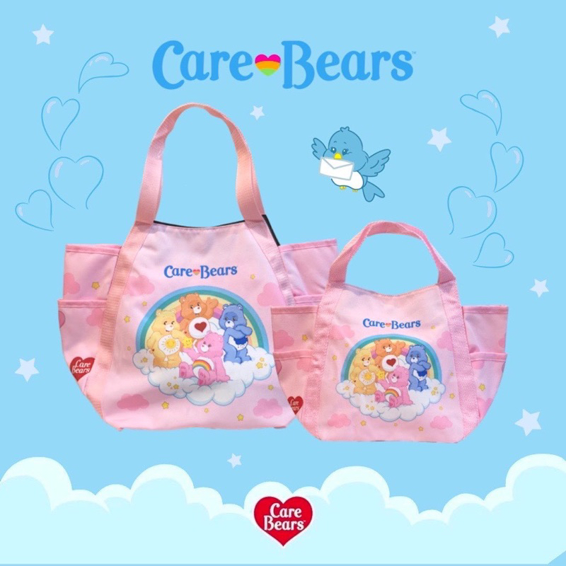 ใหม่ล่าสุด-ส่ง-24-ชม-กระเป๋าหิ้วหมี-carebears-tote-bag