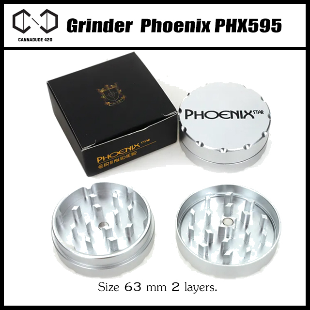 phoenix-grinder-phx595-เครื่องบด-ที่บดสมุนไพร-เครื่องบดสมุนไพร-ขนาด-50mm-2-layers-หรือ-2-ชั้น