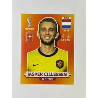 สติ๊กเกอร์สะสม Jasper Cillessen ฟุตบอลโลก Worldcup 2022 Netherlands ของสะสมทีมฟุตบอล เนเธอร์แลนด์ ฮอลแลนด์