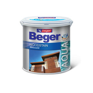 Beger Aqua WoodStain สีย้อมผนังไม้ สูตรน้ำ เบเยอร์ อะควาวูดสเตน ชนิดกึ่งเงา 1 GL
